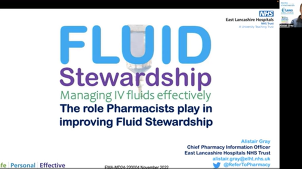 The role pharmacists play in improving fluid Stewardship by Dr Alistair Gray