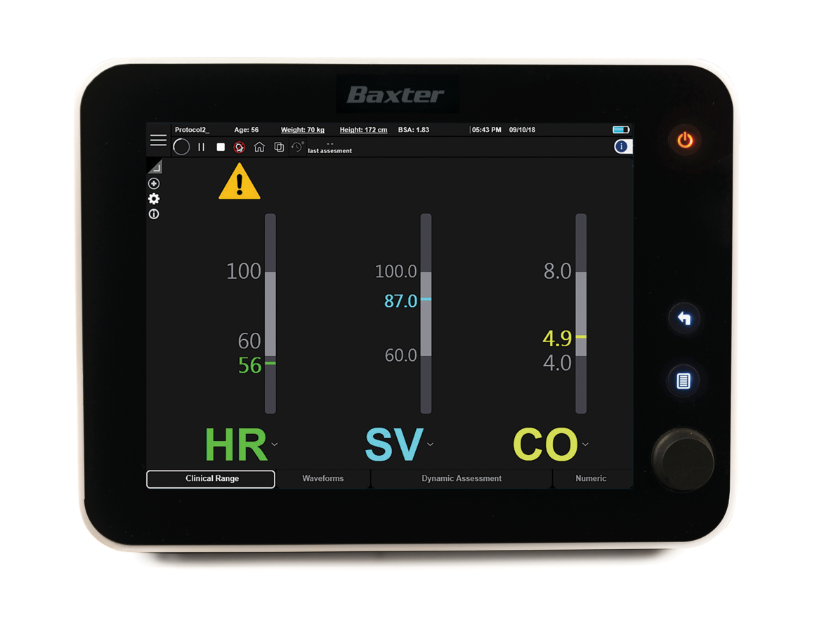 Clinical Range Display Screen