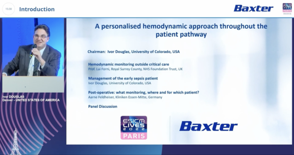 Screenshot of presentation with Ivor Douglas